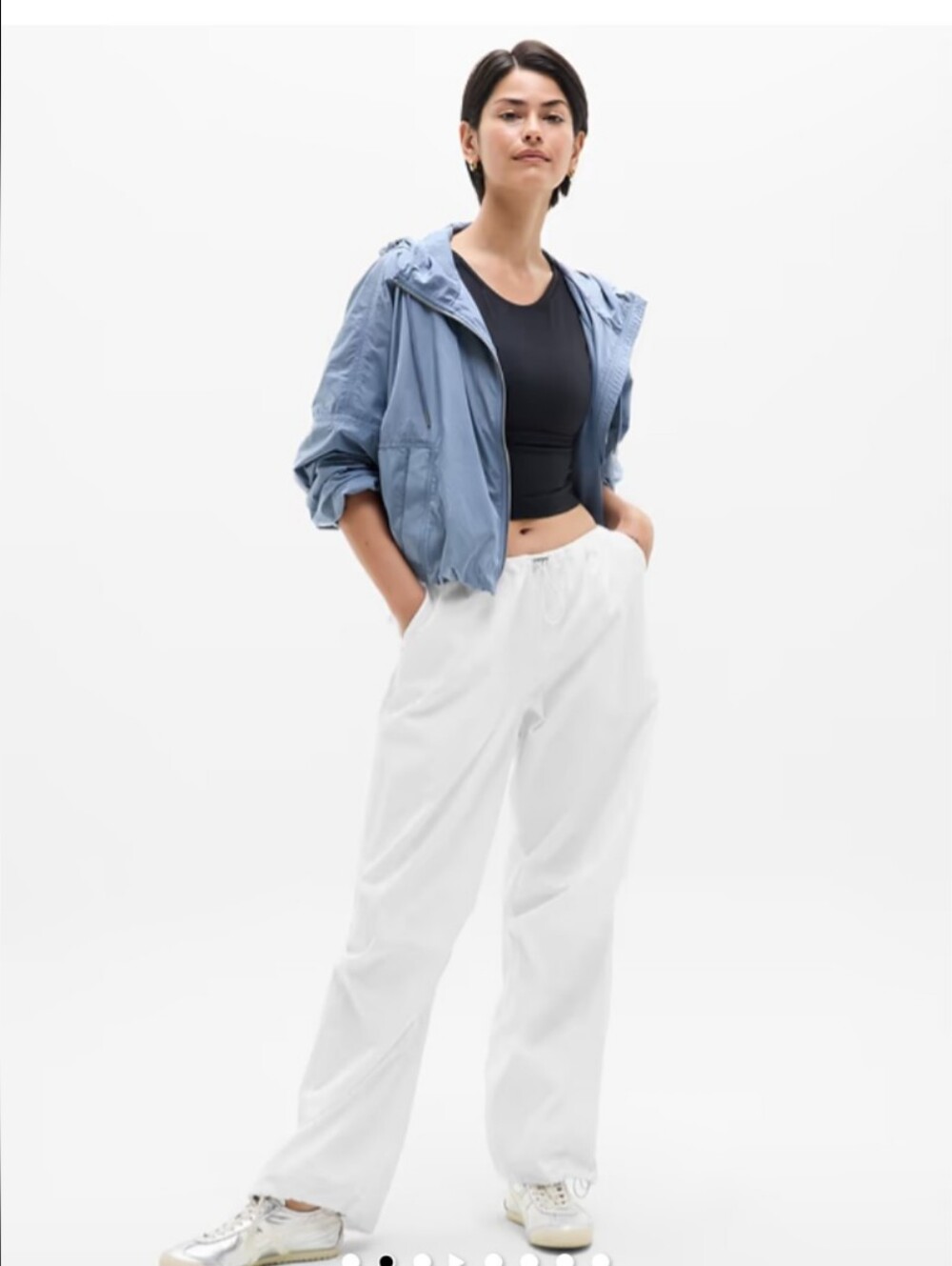 Athleta Midday Low rise Poplin Parachute Pants
